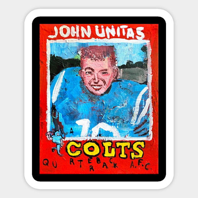 John Unitas Sticker by ElSantosWorld